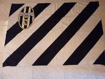 Juventus calcio bandiera anni 80 originale cm 142