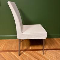 4 sedie design imbottite sfoderabili