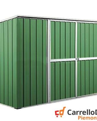 Casetta giardino box in Acciaio 345x186 verde