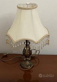 Coppia Lampade da comodino in ottone