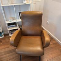 Coppia poltrone in skai anni ‘50