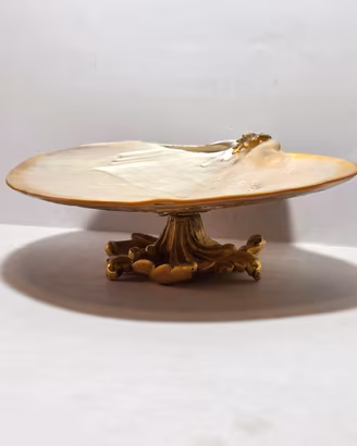 Antico Svuotatasche Madreperla e Bronzo Dorato XIX