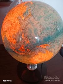 Lampada Mappamondo Vintage funzionante