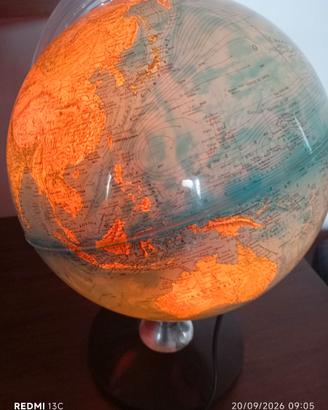 Lampada Mappamondo Vintage funzionante