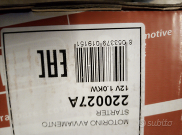 Motorino avviamento Mercedes classe A