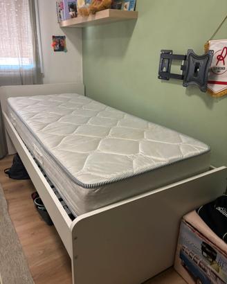 Letto singolo con materasso