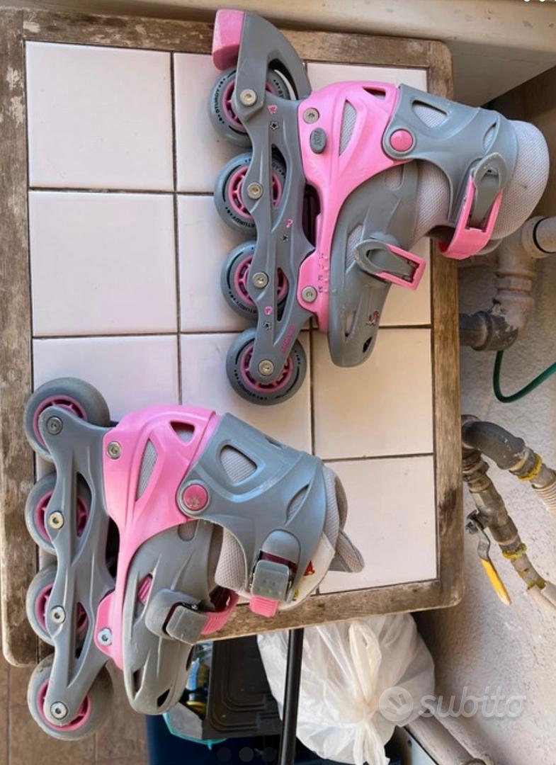 Pattini In Linea Regolabili Per Bambine - Set 2 In 1 Con Casco E Protezioni, Misure 26-33 - Foto 11