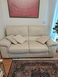 Divano Natuzzi in pelle due posti