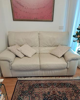 Divano Natuzzi in pelle due posti