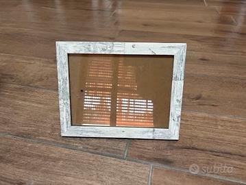 Cornice Portafoto Effetto Legno Decapato
