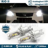 LAMPADINE LED H4 Per FARI KIA RIO 2 6500K 8000LM