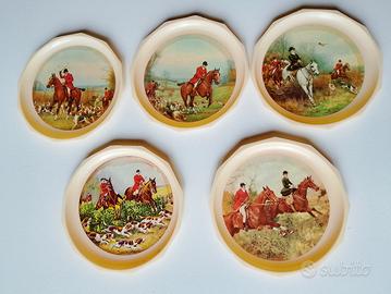 sottobicchieri in plastica anni 60 