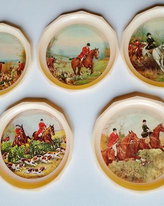 sottobicchieri in plastica anni 60 