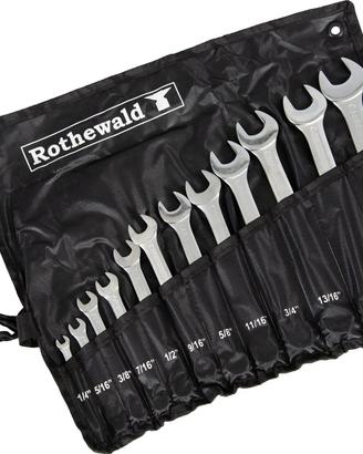 Serie Kit Set Forchetta/Anello 12 PZ Chiavi Fisse 