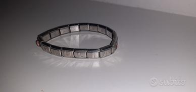 Bracciale con scritta GIULIA in acciaio estensibil