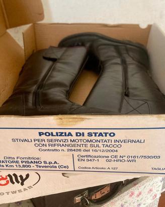 Stivali da motociclista ex Polizia di Stato