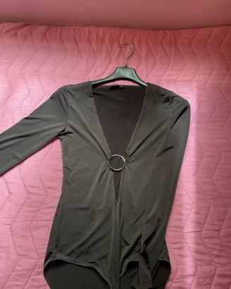 body nero con scollo