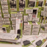 Lotto di timbri Trodat varie dimensioni + cartucce