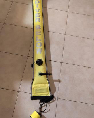 pedagno giallo con valvola e rocchetto