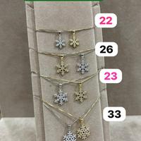 Collane con fiocco di neve argento 925