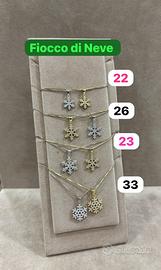 Collane con fiocco di neve argento 925