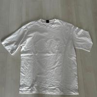 T-shirt Bershka Oversize Bianca Basic - Taglia L