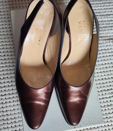 Scarpe slingback  colore bronzo