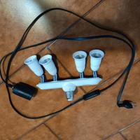 Portalampada 4 attacchi 