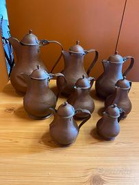 Set n 8 bricco rame antico per decorazione