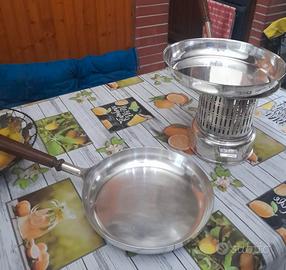 lampada flambé a gas con padelle