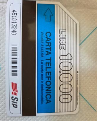 carta telefonica sip -RARA-