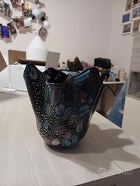 Vaso murano originale Formia- fazzoletto nero pisa