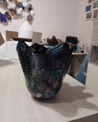 Vaso murano originale Formia- fazzoletto nero pisa