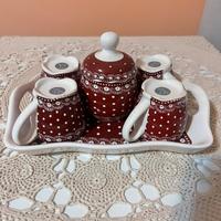 Servizio Caffè Villa d'Este Home Tivoli Rosso Pois