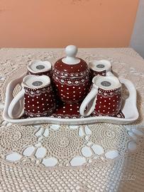 Servizio Caffè Villa d'Este Home Tivoli Rosso Pois