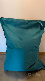 Poltrona Pouf XXL colori grigio o ottanio