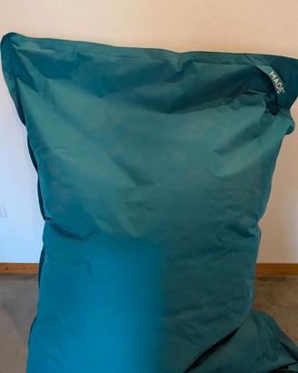Poltrona Pouf XXL colori grigio o ottanio