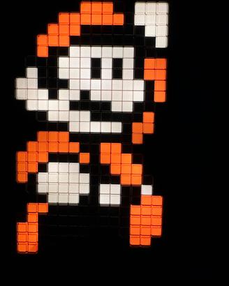Illuminazione LED Super Mario pixel