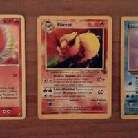 Tre carte Pokémon Vintage rare anni 90