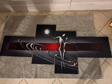 Quadro moderno componibile 4 pezzi
