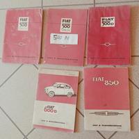 Libretto Uso Man. fiat 500,e Lancia Fulvia