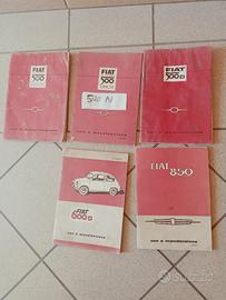 Libretto Uso Man. fiat 500,e Lancia Fulvia