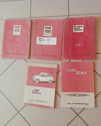 Libretto Uso Man. fiat 500,e Lancia Fulvia