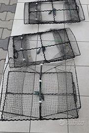 Pesca sportiva, 3  nasse pesca per granchio BLU