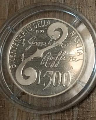 #2317 – 1 Moneta Argento ROSSINI Rep. Italia