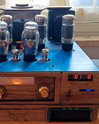 AMPLIFICATORE VALVOLARE con 6CA7/EL34 + ECC82/6SN7