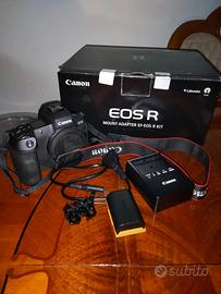 Canon EOS R con mirino sbiadito 