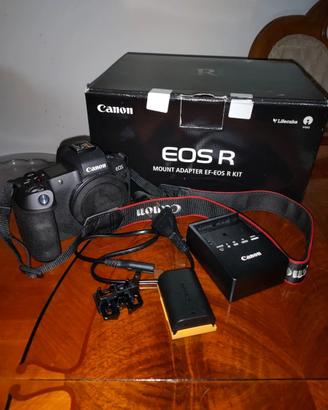 Canon EOS R con mirino sbiadito 