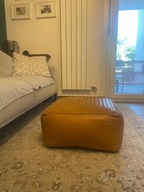 Pouf quadrato in pelle di bufalo Maisons du Monde