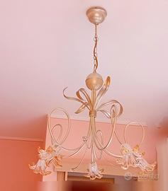 Lampadario e due applique da parete